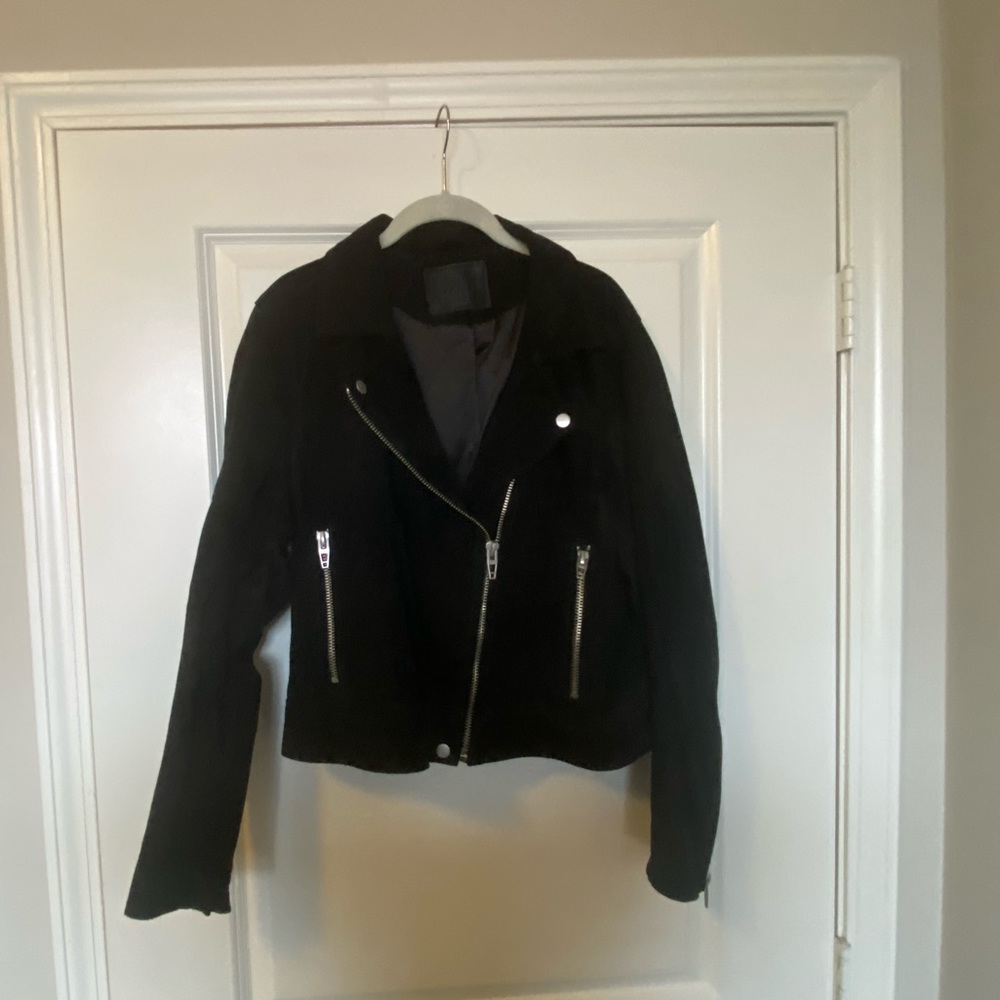 BLANK NYC Suede Moto Jacket